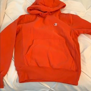 Orange champion hoodie